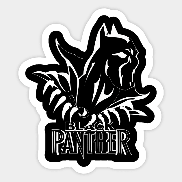 The Black Panther Sticker by RedBat